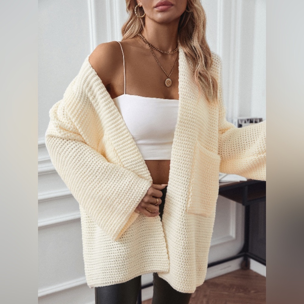 Cozy Knit Open Front Cardigan